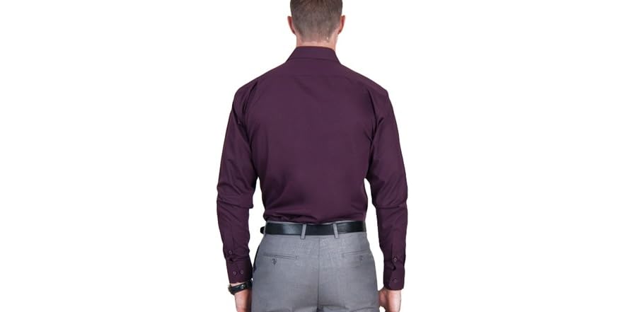 strapless open back dress Campus Purple Oxford Custom Dress Shirt – Black Lapel