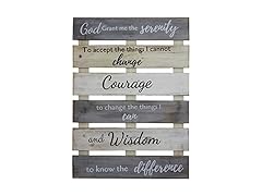 Rustic Serenity Prayer Wall Sign
