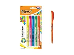 BIC Brite Liner Chisel Tip Highlighters