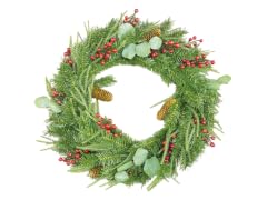 Santa's Workshop, Inc 24 MIXED PINE AND BERRY WREATH