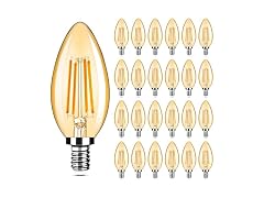 Yochoice 24-Pack Dimmable E12 Candelabra Bulbs 40Watt