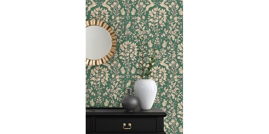 Emerald Enchanted Peel & Stick Wallpaper