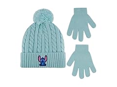 Disney Stitch Beanie Hat and Gloves Set