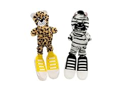 Pet Factory Squeaky Sneakers Bungee Tug Plush