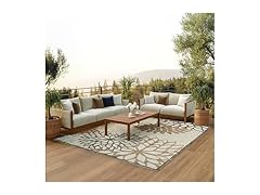Nourison Home Aloha 6' x 9' Natural Outdoor Rug