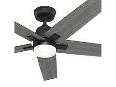 52" Hunter Fan Matte Black Indoor Ceiling Fan