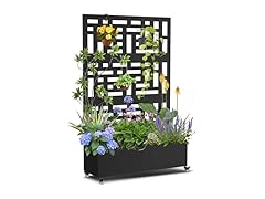 Baotree Metal Planter Box with Trellis