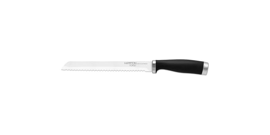 Ddark Bread Hampton Forge Bread Knife, Black