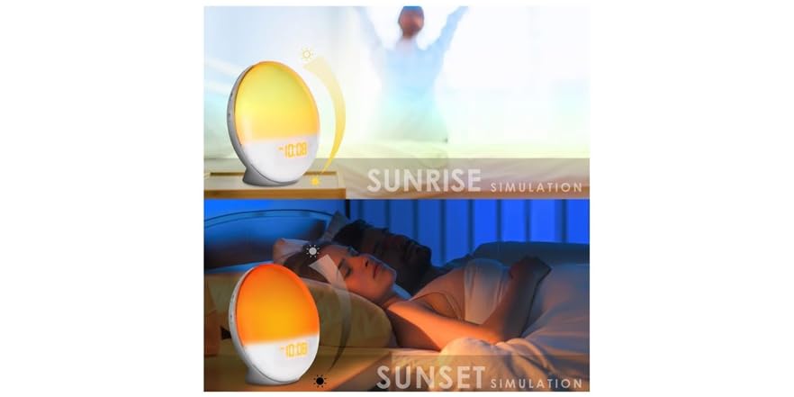 (2 Pack) Aduro SmartClock Sun Simulation Alarm Clock