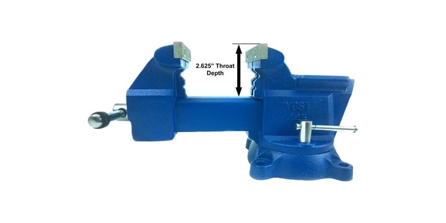 Yost Vises BV-4 Bench Vise, 4-Inch, Blue - View #6