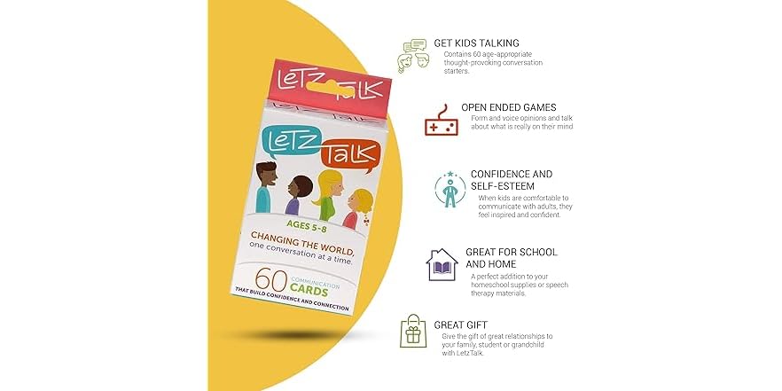 Letz Models Letz Talk Conversation Cards for Kids