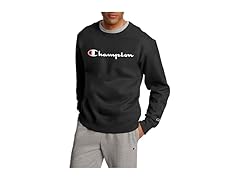 Champion Mens (XL) Crewneck Fleece Black