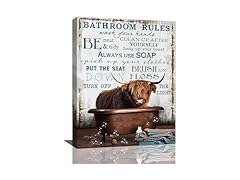 citari Cow Bathroom Wall Art