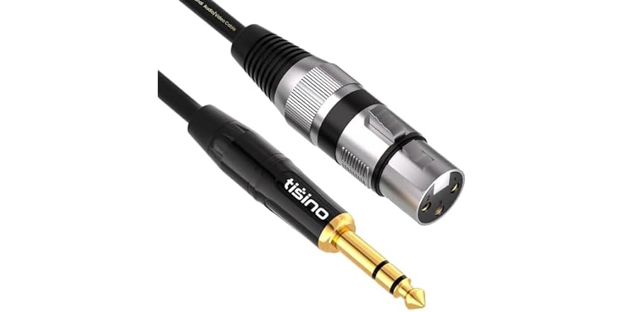 2-Pack XLR Female to 1/4" TRS Cables