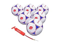 GoSports Premier Soccer Ball with Premium Pump 6 Pack, Size 4