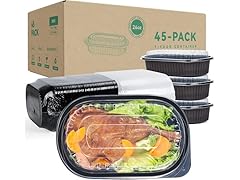 45 Pack Reusable To Go Food Containers