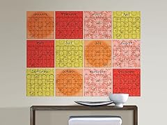 Carnivale Dry Erase 12 PC Calendar Set