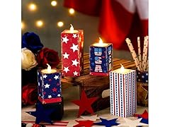 Patriotic Tiered Tray Decor 4 Pack
