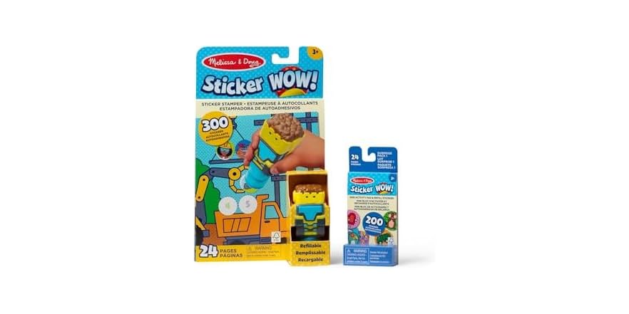 Melissa & Doug Sticker Wow! Bulldozer