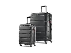 Samsonite Omni Hardside Expandable Luggage Black, 2-Piece Set (20/28)