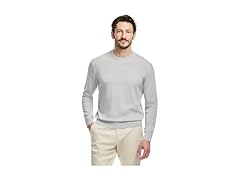 SAKS Fifth Avenue Mens Jersey Stitch Crewneck Sweater