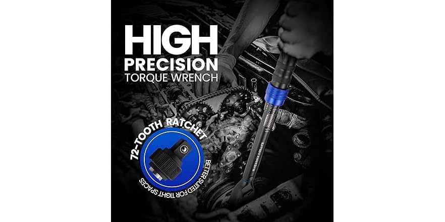 HERONIX 3/8-Inch Drive Click Torque Wrench