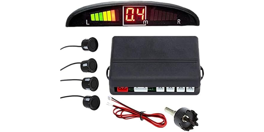 Zone Tech PS0001 Car Parking Sensors LED display Black