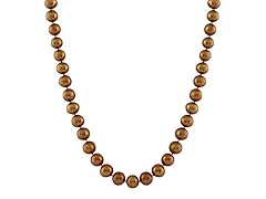 Splendid Pearls Copper Freshwater Pearl Necklace