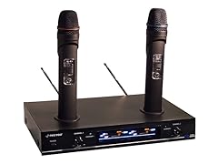 Pyle Dual VHF Rechargeable Wrlss Mic Sys