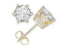GIORGIA GIBBS 14K Gold Stud Plated Earrings