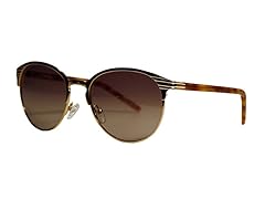Kensie Kinley Sunglass, Shiny Gold/Caramel