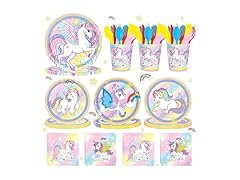 168pcs Unicorn Birthday Party Supplies