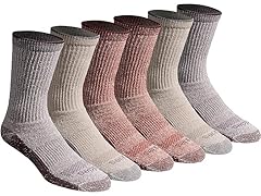 Dickies Dri-Tech Crew Socks (L) Natural