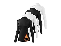4 Pack Women's Thermal Long Sleeve Tops