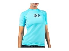 Kanu Surf Women's Breeze Aqua Rashguard (L)
