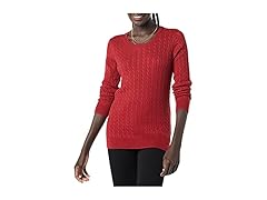 Amazon Essentials Womens Cable Crewneck Sweater