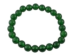8MM Stretch Green Agate Bead Bracelet