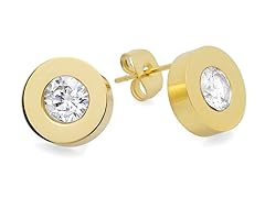 Ladies 18k Gold plated SW Studs