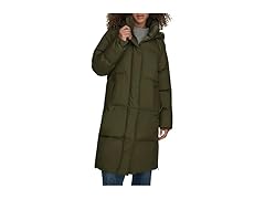 Levis Womens Mid-Length Cloud Hooded Puffer