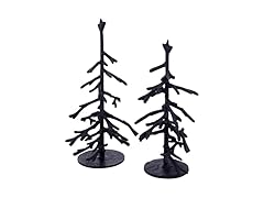 Metal Twig Tree Sculptures for Mantle or Tabletop, Set of 2
