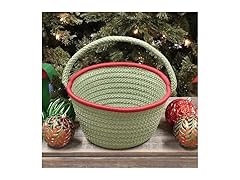 Colonial Mills Holiday Accent Gift Basket - Green