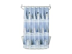 SKL Home Glitz & Glam Snowmen Shower Curtain