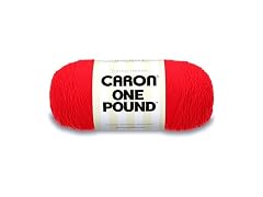Caron One Pound Solids Yarn, 6oz Scarlet