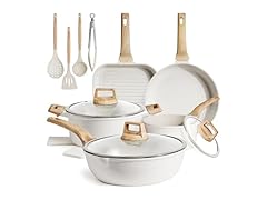 Kikcoin 16Pcs Pots and Pans Set