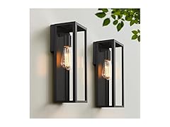 VerRon 2-Pack Outdoor Wall Lanterns