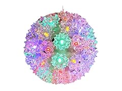 Sunnydaze 5" Lighted Ball Hanging Multi