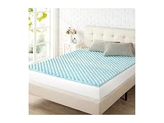 ZINUS 1.5 inch Swirl Gel Cooling Twin Mattress Topper