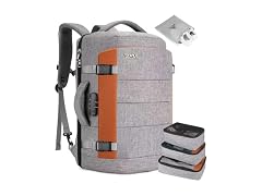 Tzowla Grey 40L 17.3" Travel Laptop Backpack
