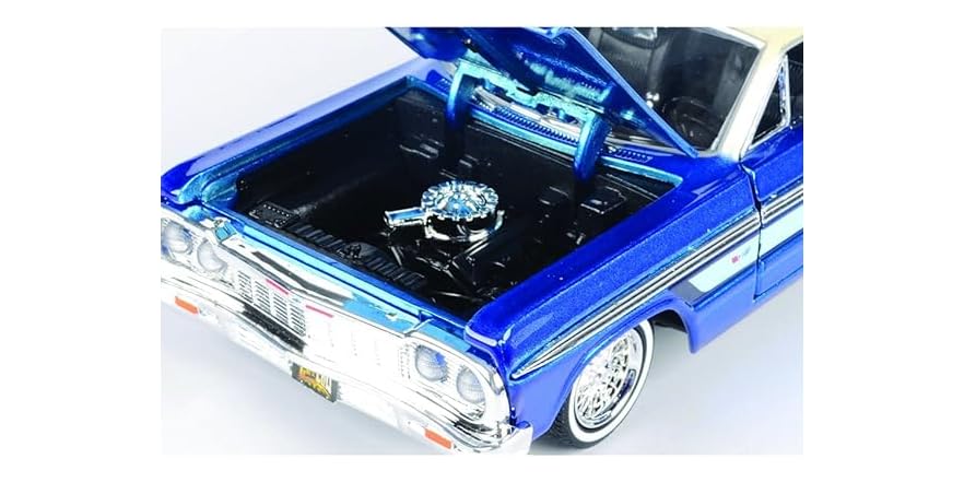 1964 CHEVY IMPALA SS Hard Top Lowrider Candy Red With White Top