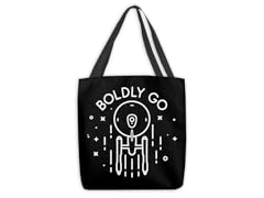 Minimal Boldly Go Large Tote Bag